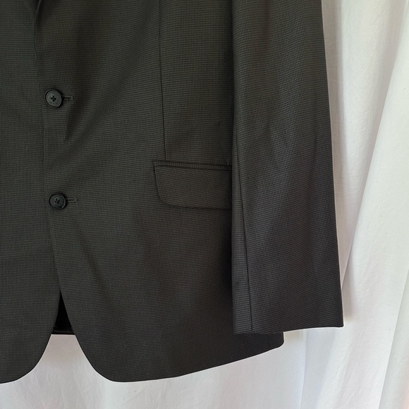 Kenneth Cole New York Two Button Micro-Houndstooth Check 44L Sportcoat - Picture 15 of 16